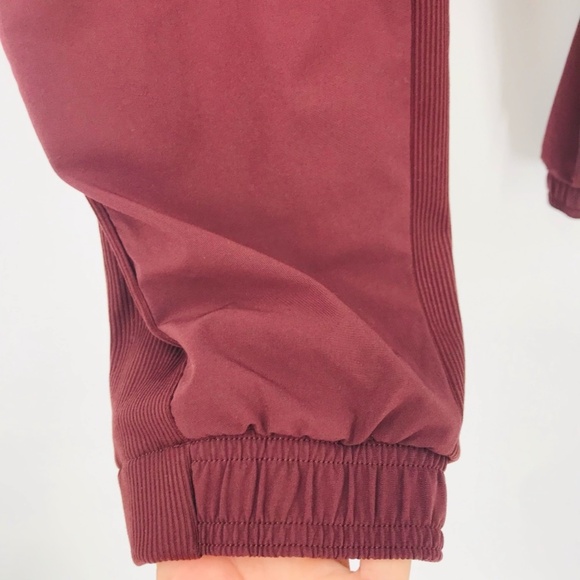 Athleta High Rise Lined Jogger Pants Burgundy Size 4 Petite - Picture 5 of 10